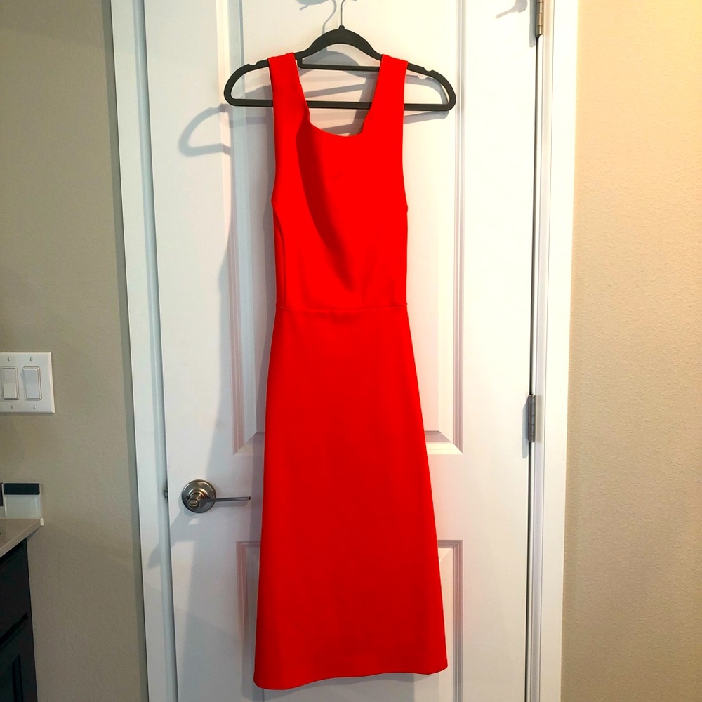 Orange Banana Republic A-Line Crossback Dress